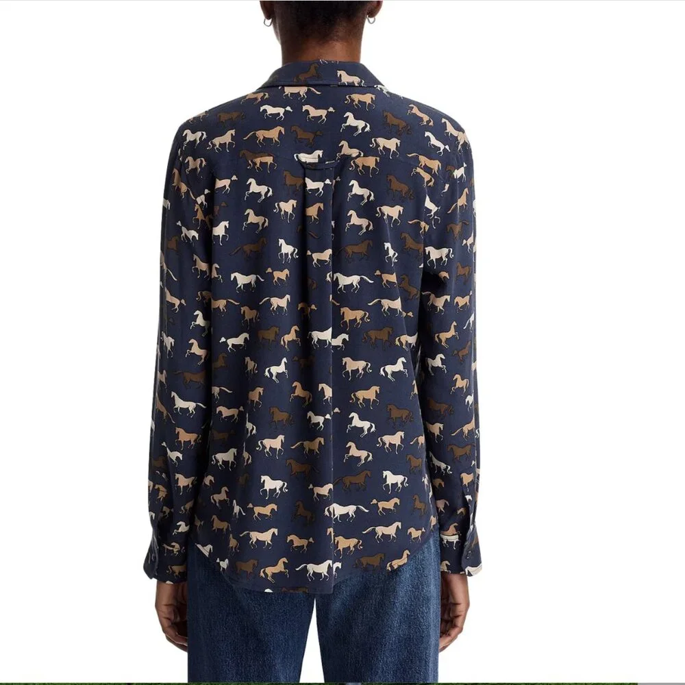 Rails Silk Kate Printed Shirt Small - Picture 2 of 3